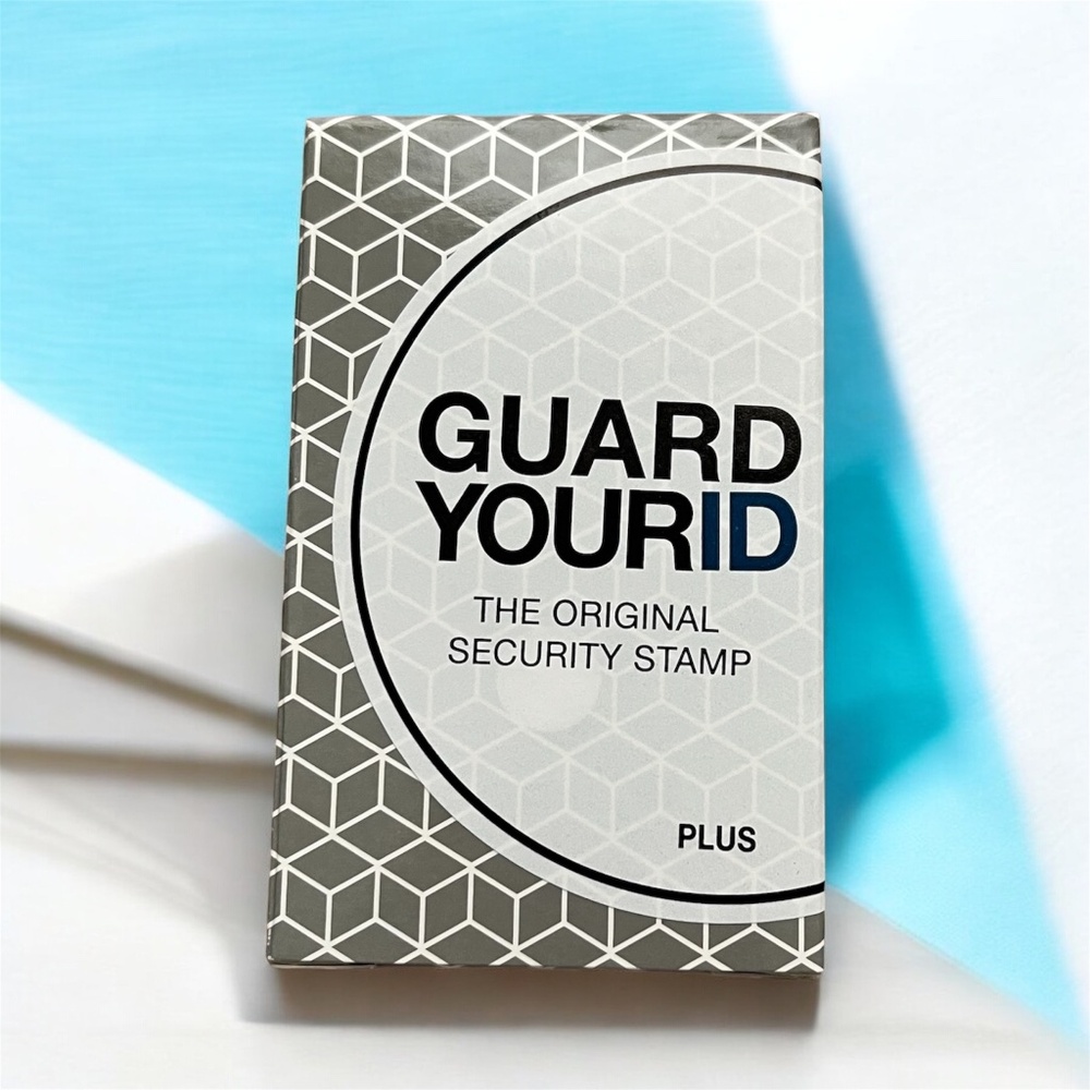 Security Stamp/ guard  your ID. black Ink